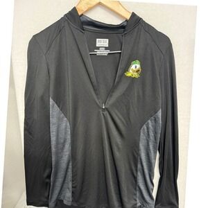 Box Seat Clothing‎ | women's quarter zip up Oregon Ducks shirt | size small |